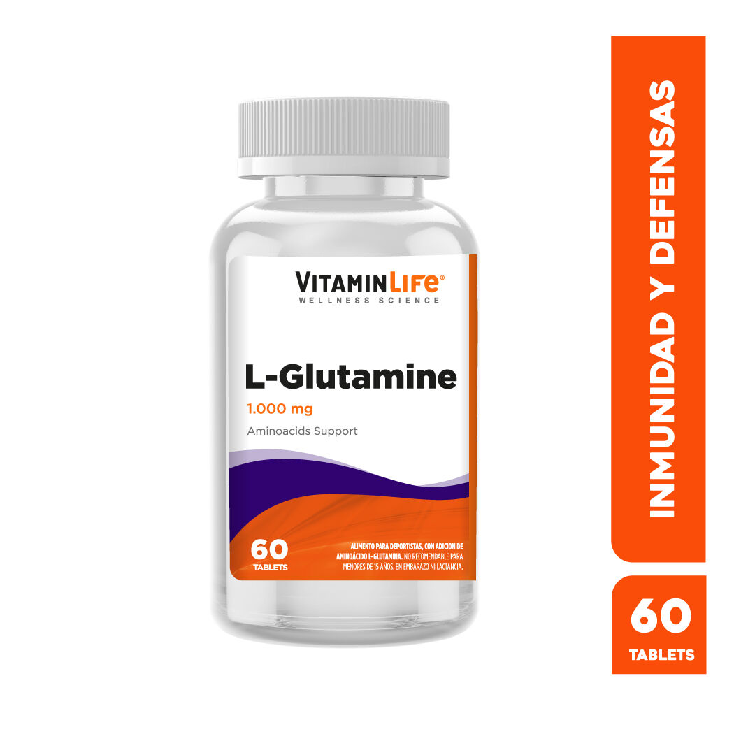 VitaminLife L-Glutamine 1000mg 60 Tabletas