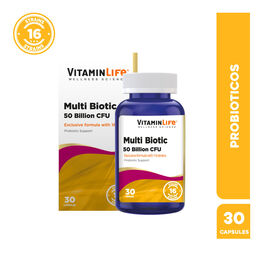 VitaminLife Probiótico Multi Biotic 50 Billion Cfu 30 Cápsulas