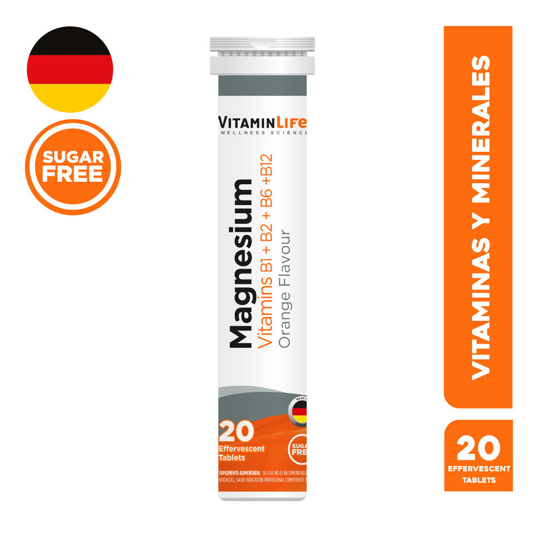 VitaminLife Magnesio Tabletas Efervescentes 20 Tabletas