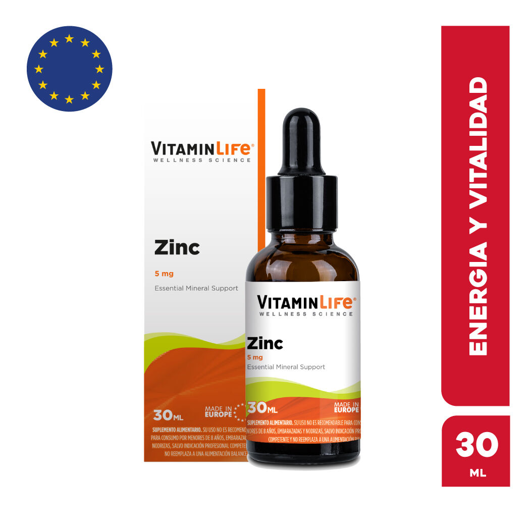 VitaminLife Zinc Gotas 5mg 30ml