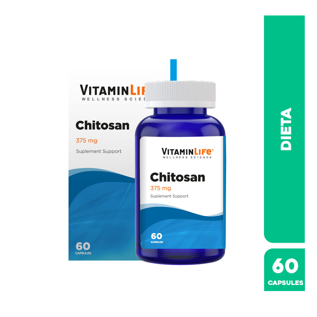 VitaminLife Chitosan 375mg 60 Cápsulas