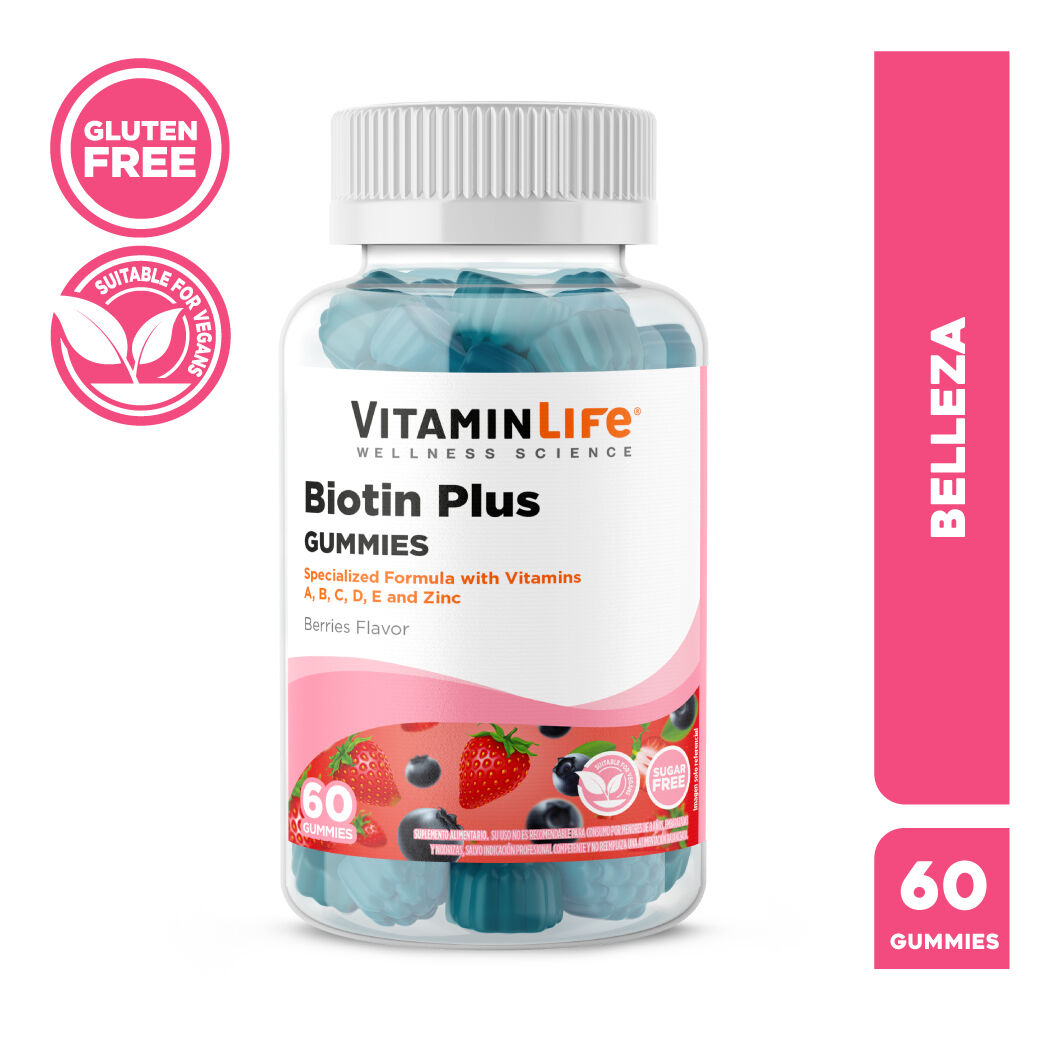VitaminLife Biotin Plus 60 Gummies