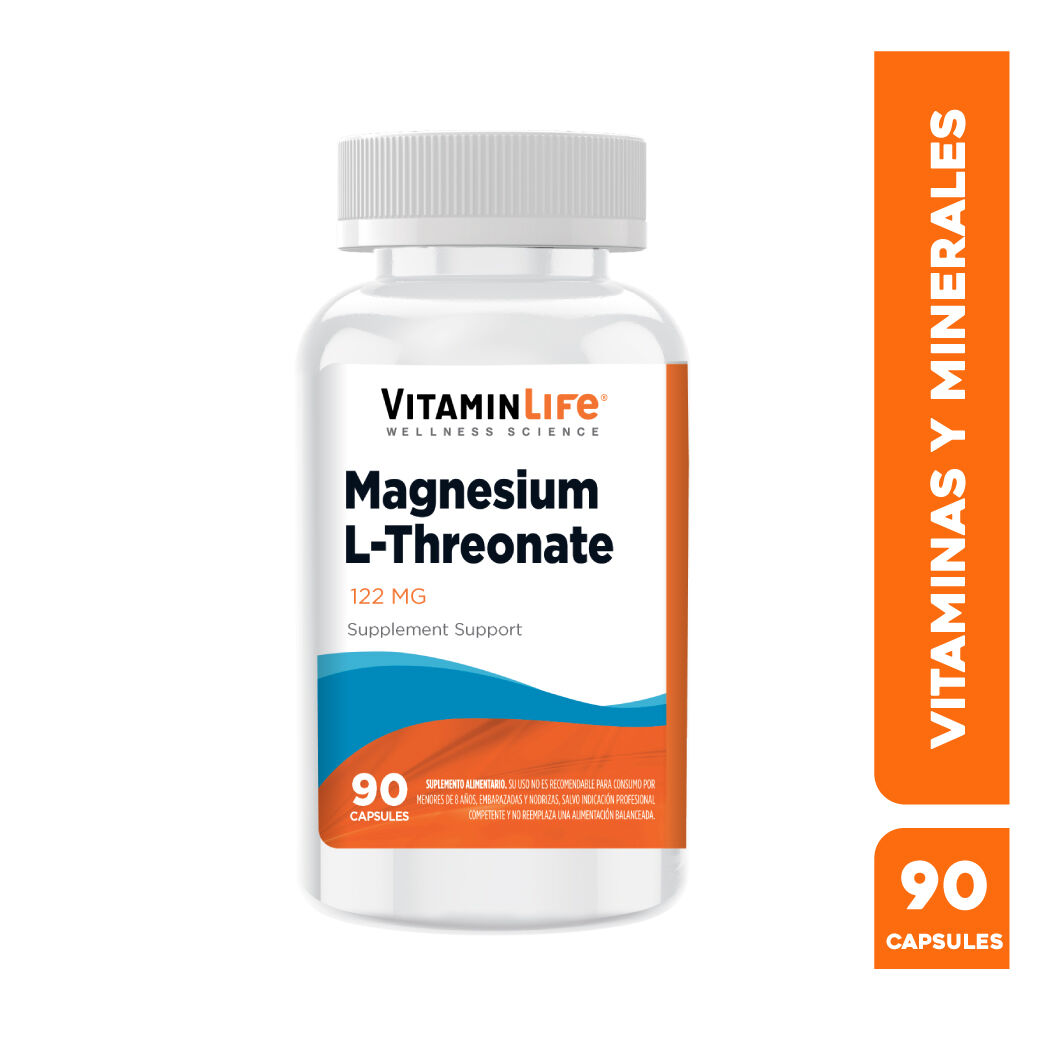 VitaminLife L-Treonato de Magnesio 90 Cápsulas