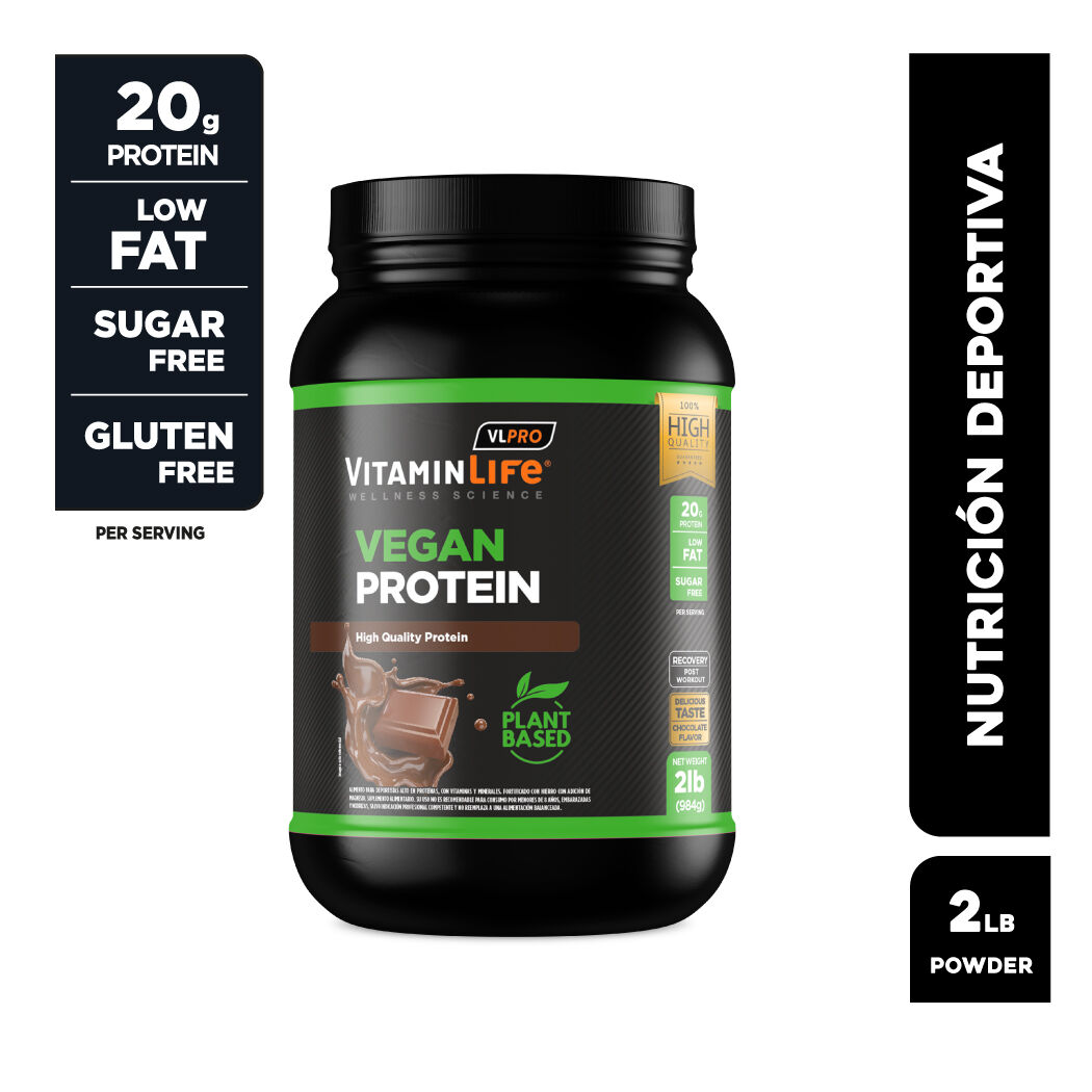 VitaminLife Vegan Protein Chocolate 2Lb