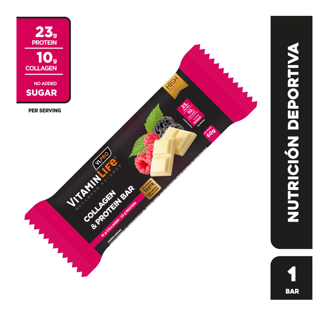 VitaminLife Collagen & Protein Bar 60g Berries
