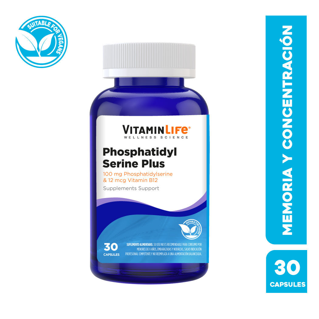 Phosphatidyl Serine Plus 30 Cápsulas VitaminLife