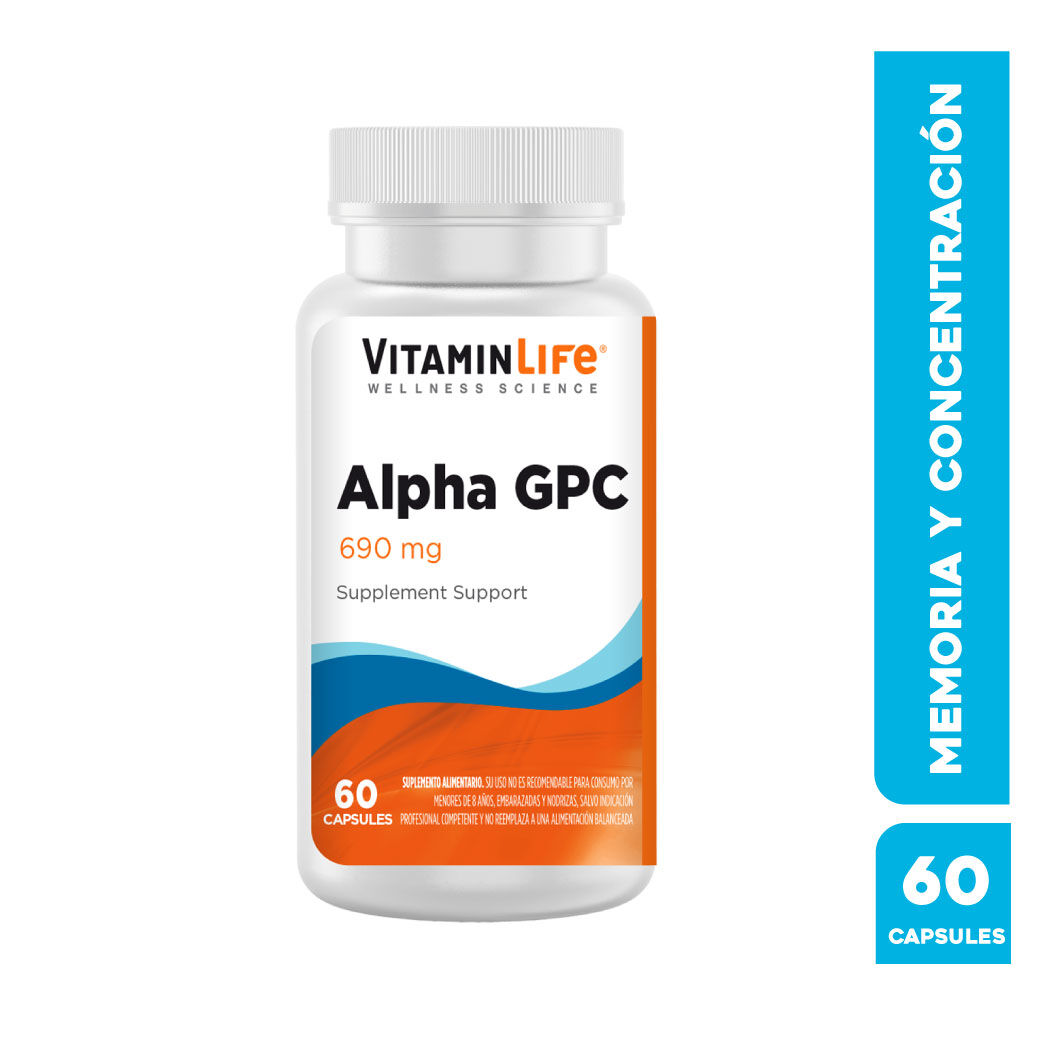 VitaminLife Alpha GPC 690mg 60 Cápsulas