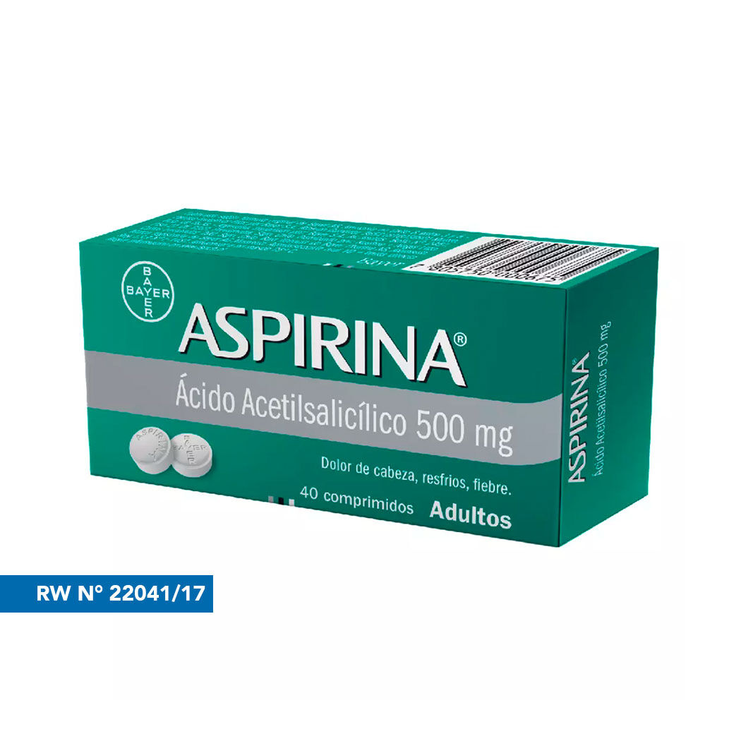 Aspirina 500mg 40 Comprimidos