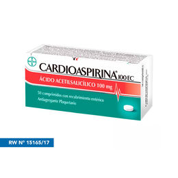 Cardioaspirina 100mg 50 Comprimidos Recubiertos