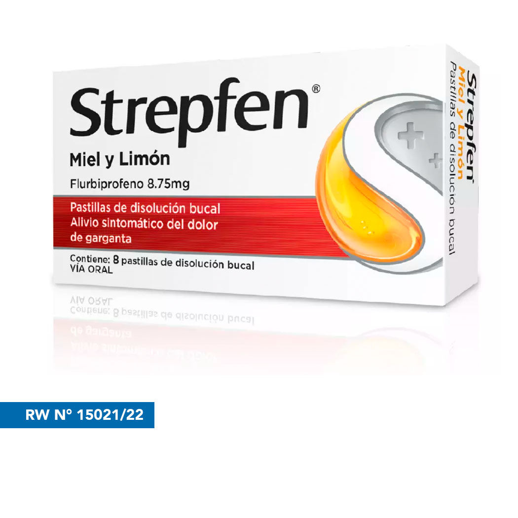 Strepfen Flurbiprofeno 8 Comprimidos