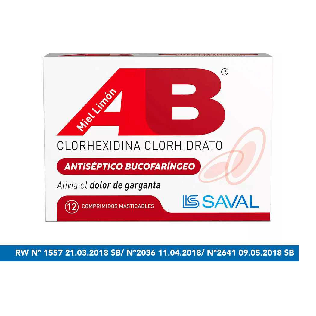AB Clorhexidina 12 Comprimidos Masticables