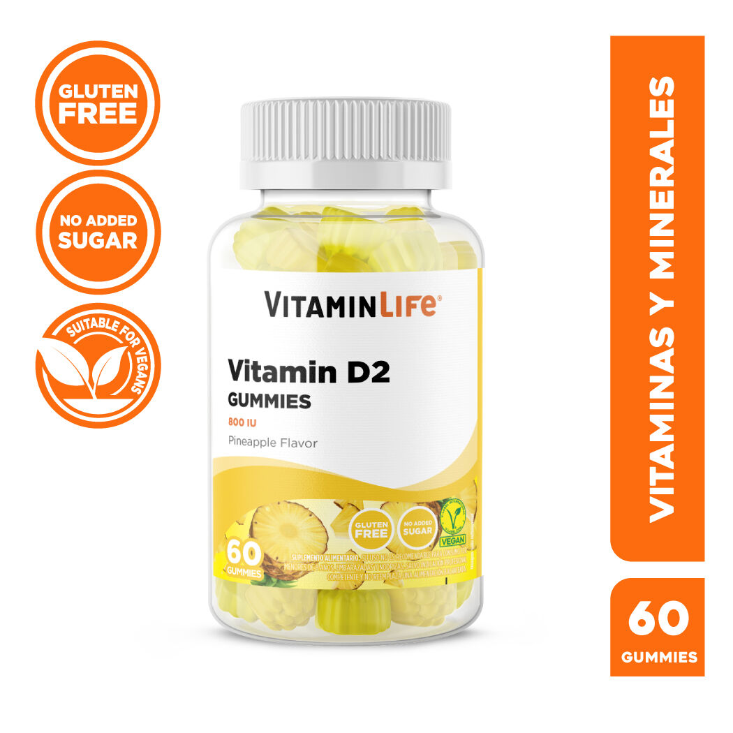 Vitamin D2 800UI Gummies 60 Gomitas