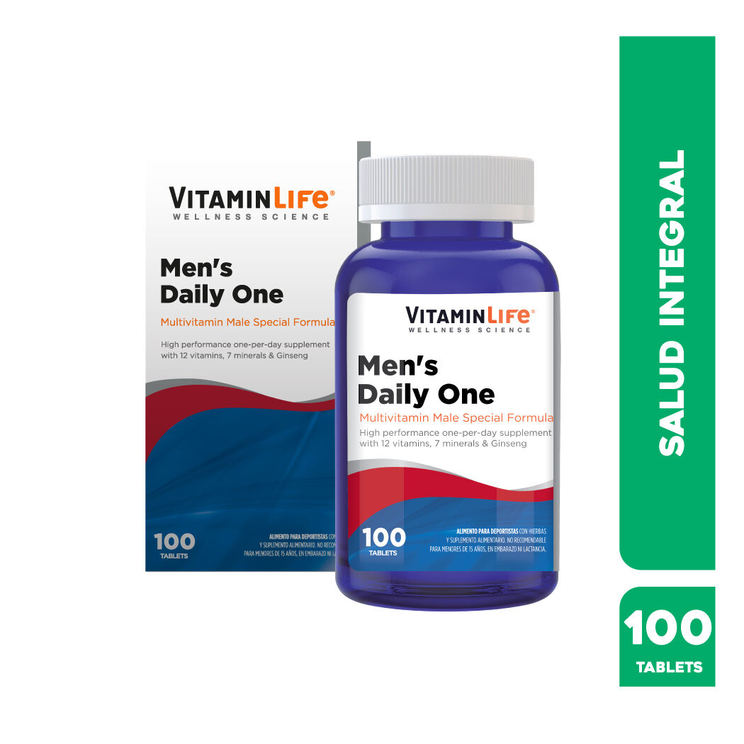 VitaminLife Multivitamínico Men's Daily One 100 Tabletas