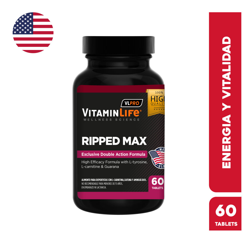 VitaminLife Ripped Max 60 Cápsulas