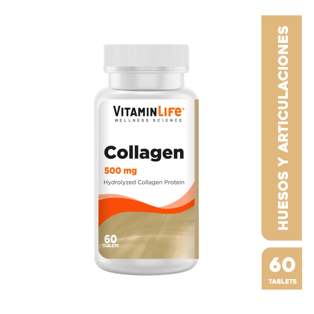 VitaminLife Colágeno 500mg 60 Tabletas