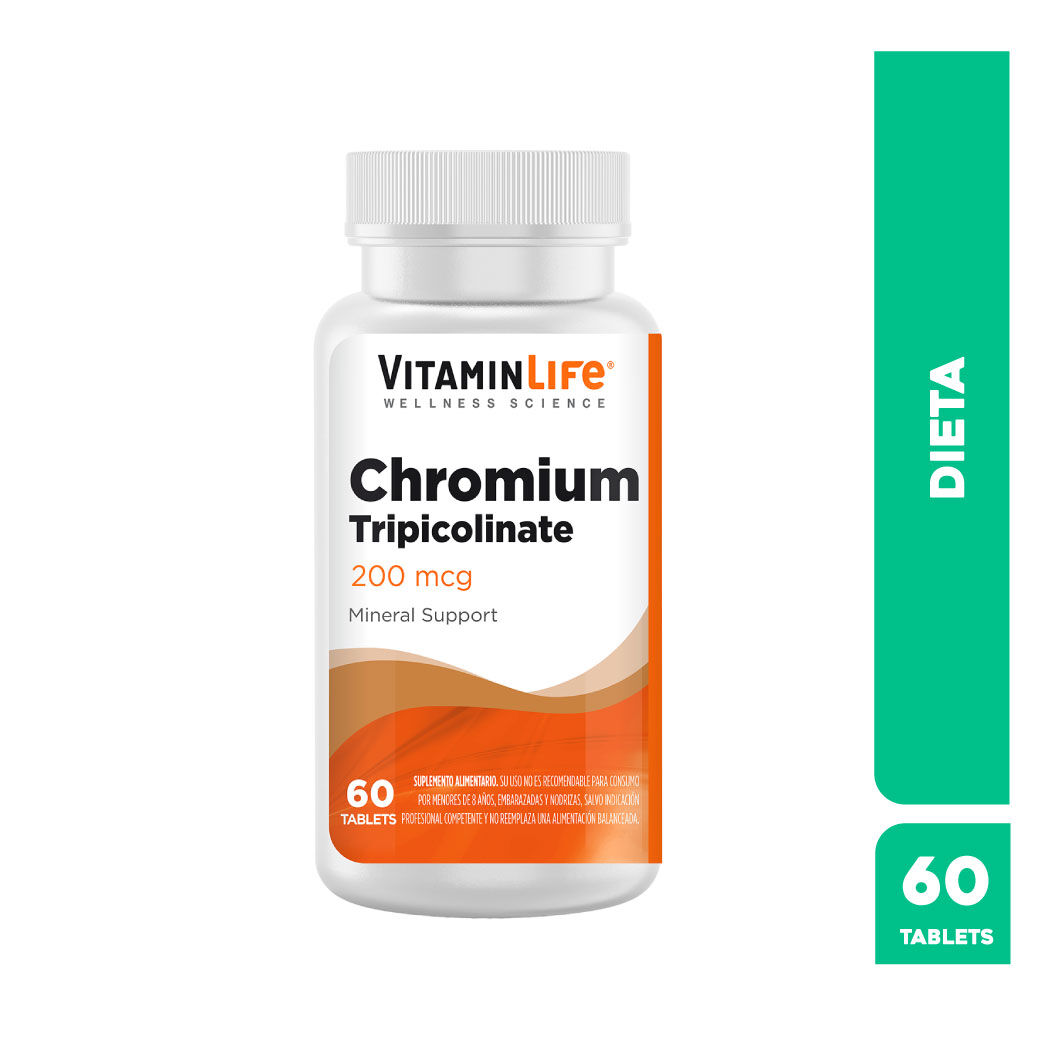 VitaminLife Tripicolinato de Cromo 60 Tabletas