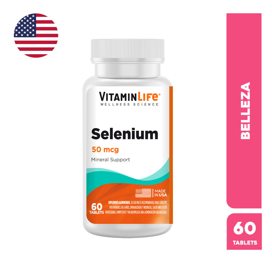 VitaminLife Selenio 50mcg 60 Tabletas