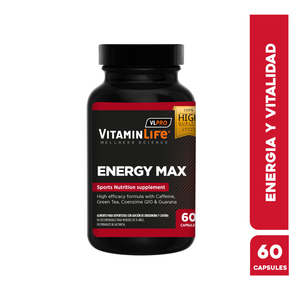 VitaminLife Energy Max 60 Cápsulas