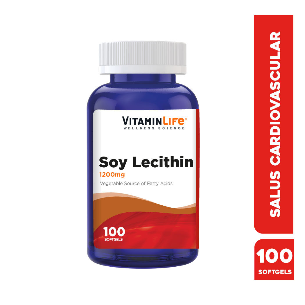 VitaminLife Lecitina de Soya 1200mg 100 Cápsulas