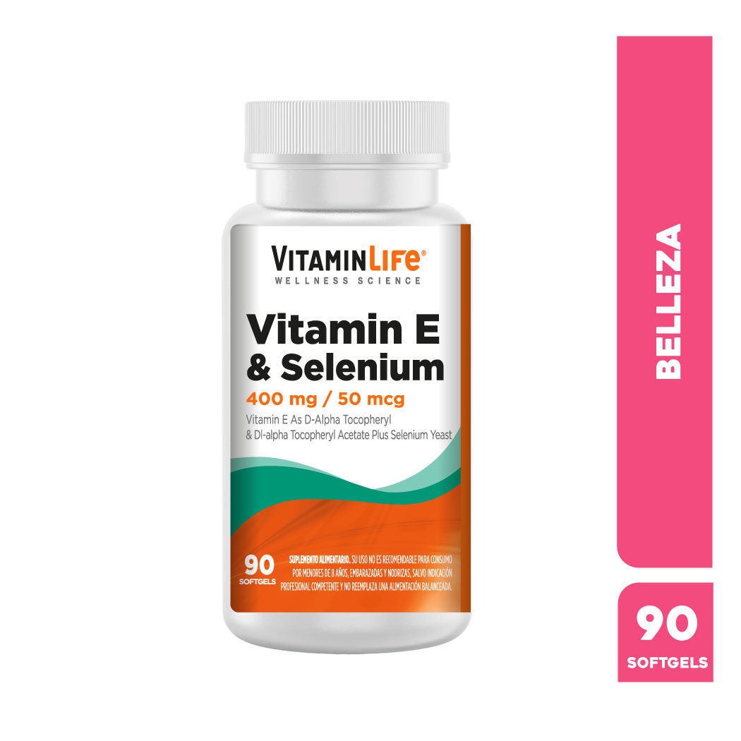 VitaminLife Vitamina E + Selenio 90 Tabletas