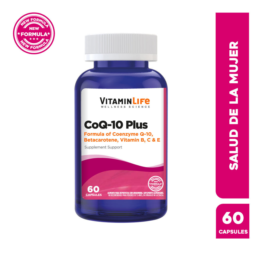 Coenzima Q10 Plus Vitaminlife 60 Cápsulas