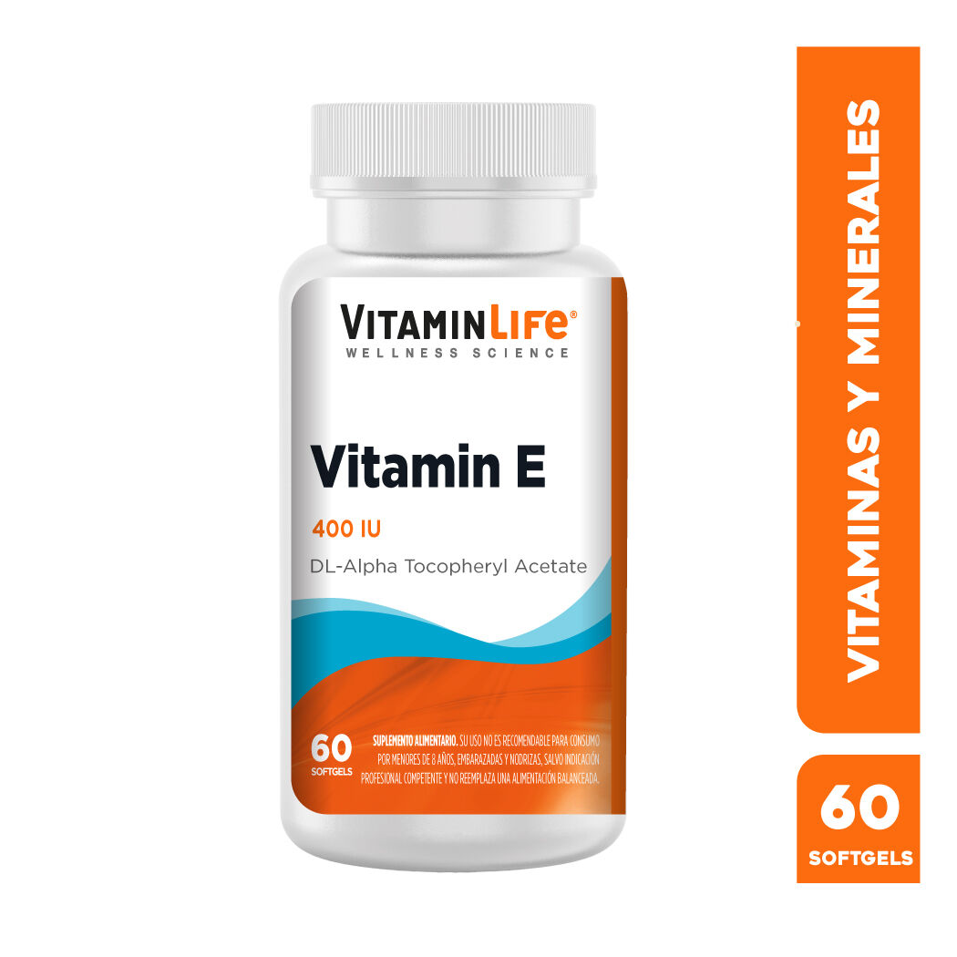 VitaminLife Vitamina E 400 60 Cápsulas