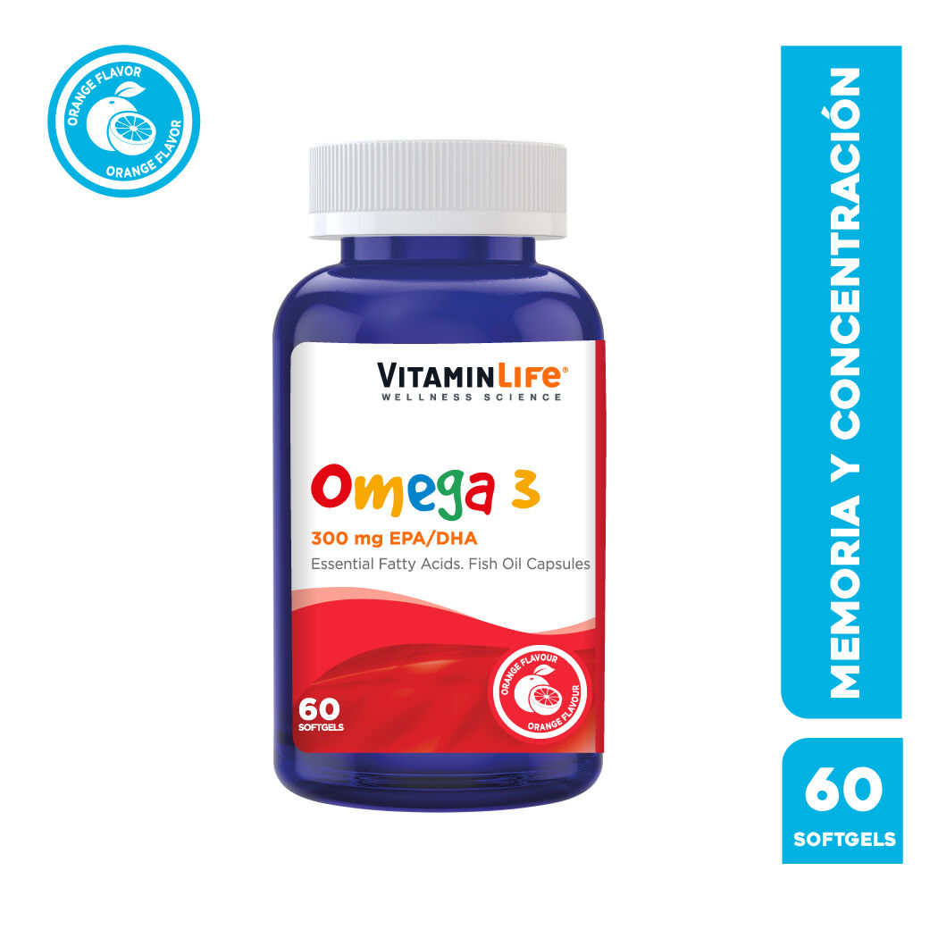 VitaminLife Omega 3 Kids 60 Cápsulas