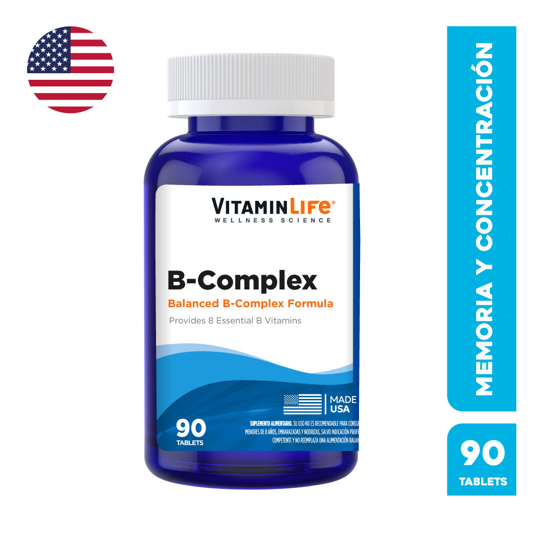 VitaminLife Complejo-B 90 Cápsulas