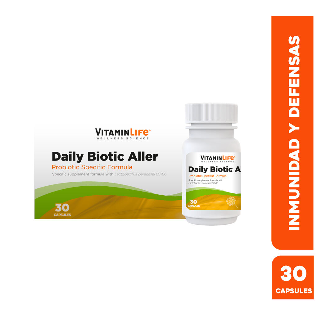 VitaminLife Probiótico Daily Biotic Aller 30 Cápsulas