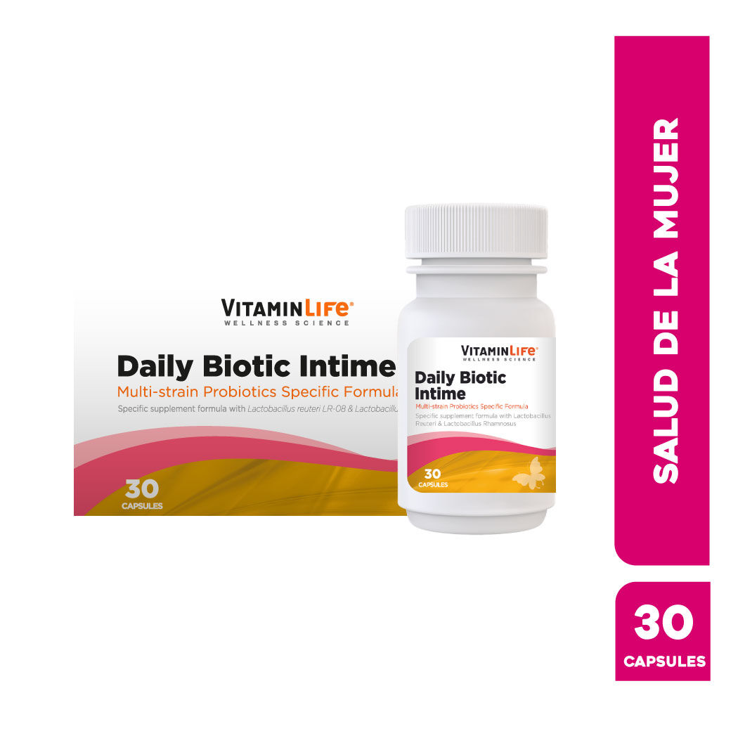 VitaminLife Probiótico Daily Biotic Intime 30 Cápsulas