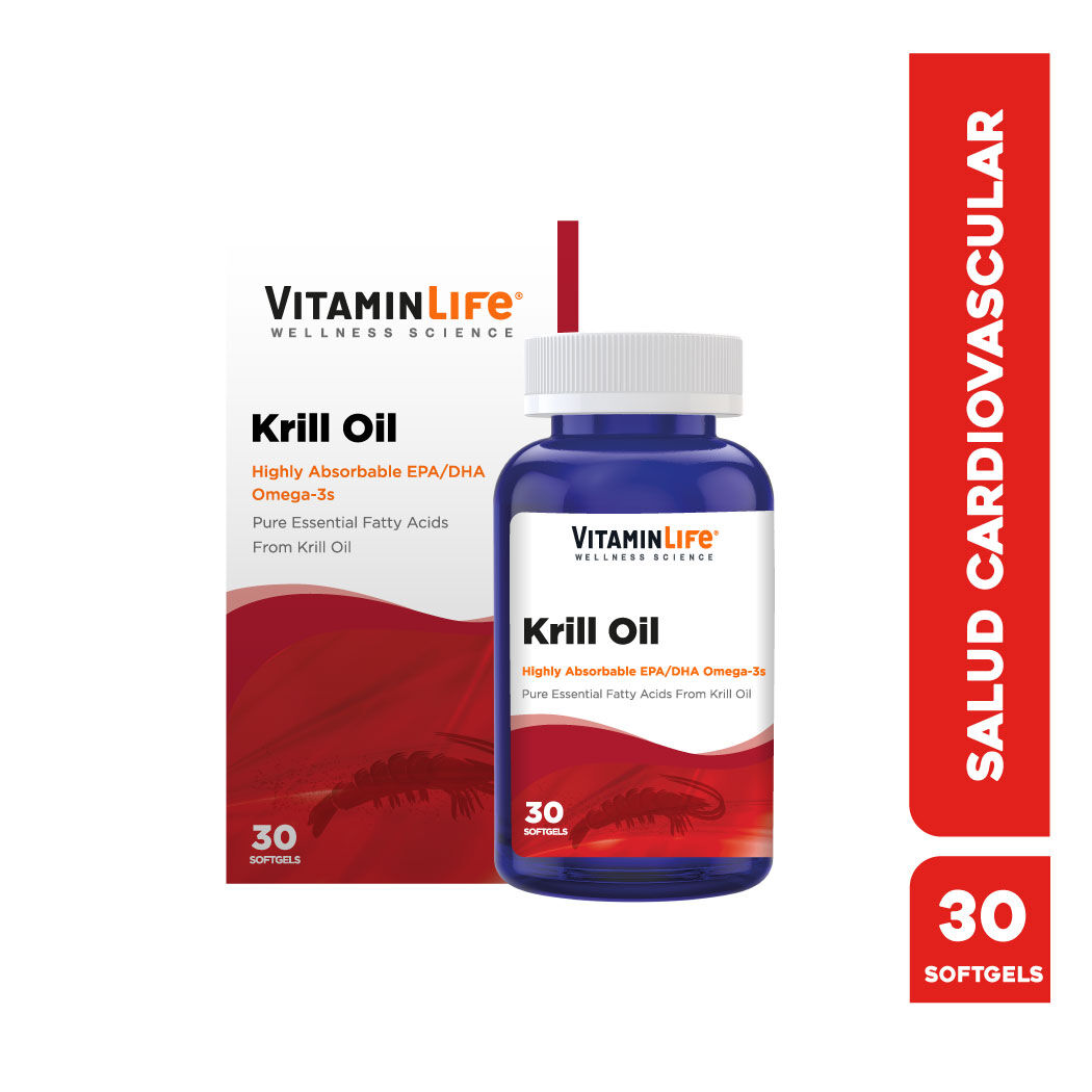 VitaminLife Aceite de Krill 500mg 30 Cápsulas