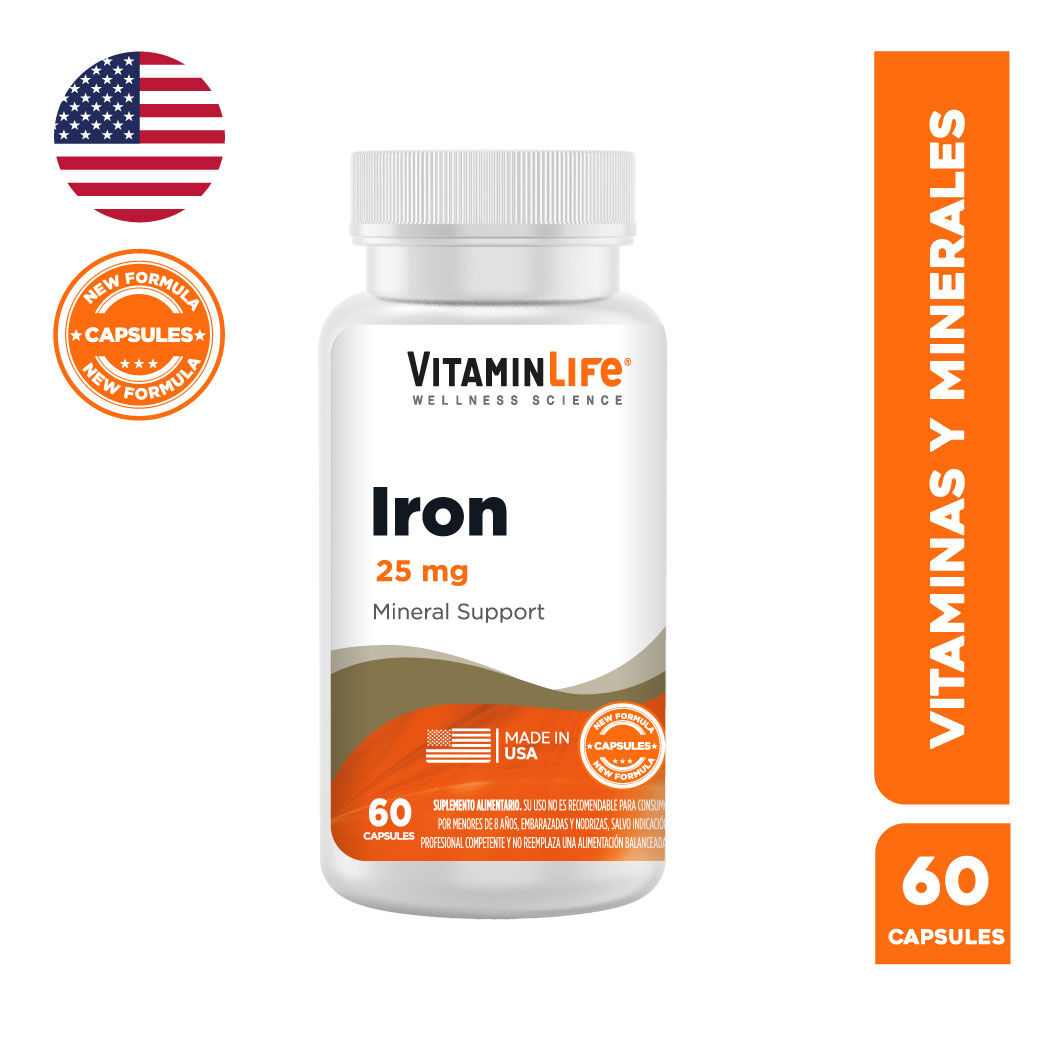 VitaminLife Hierro 60 Tabletas