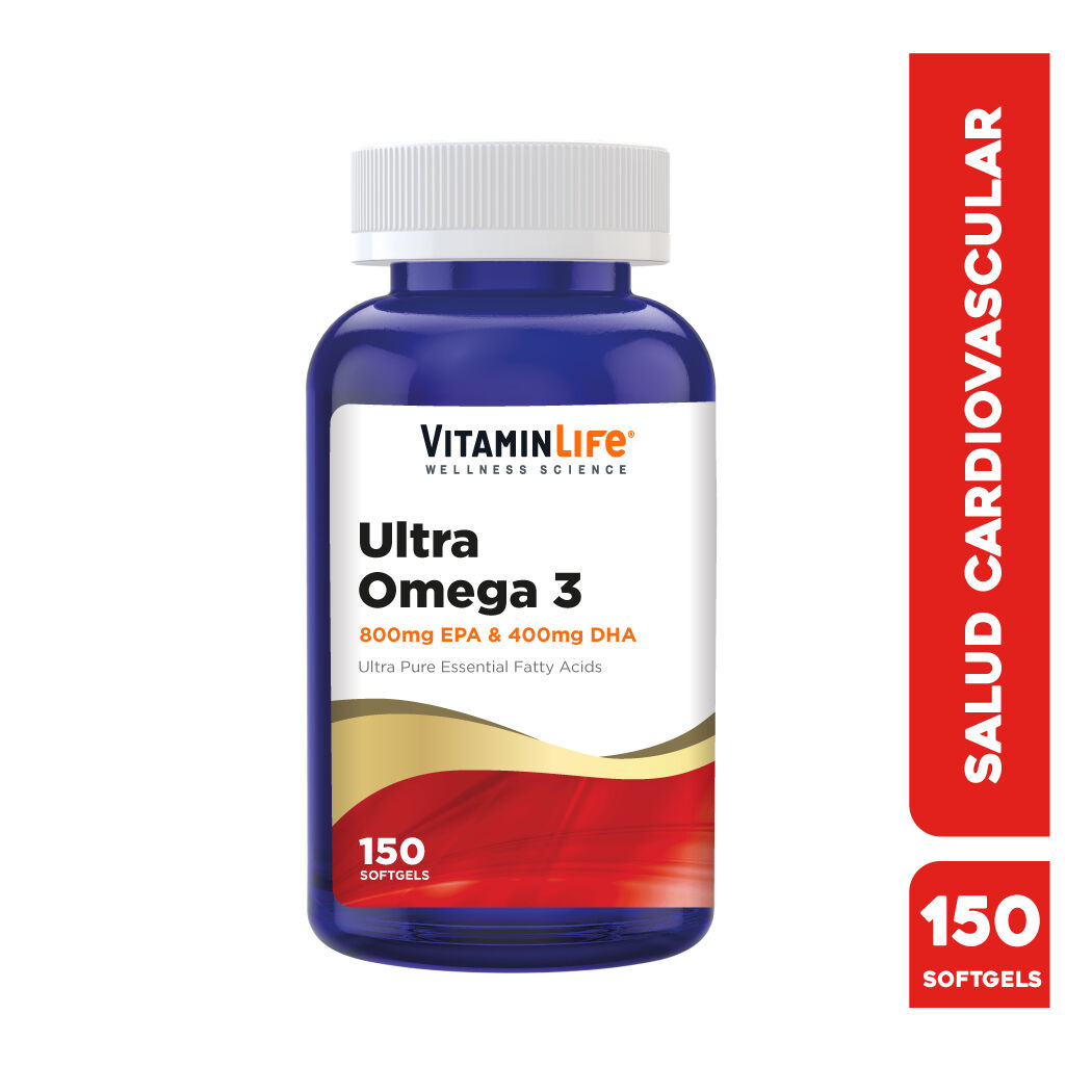 Omega 3 Ultra VitaminLife 150 Softgels