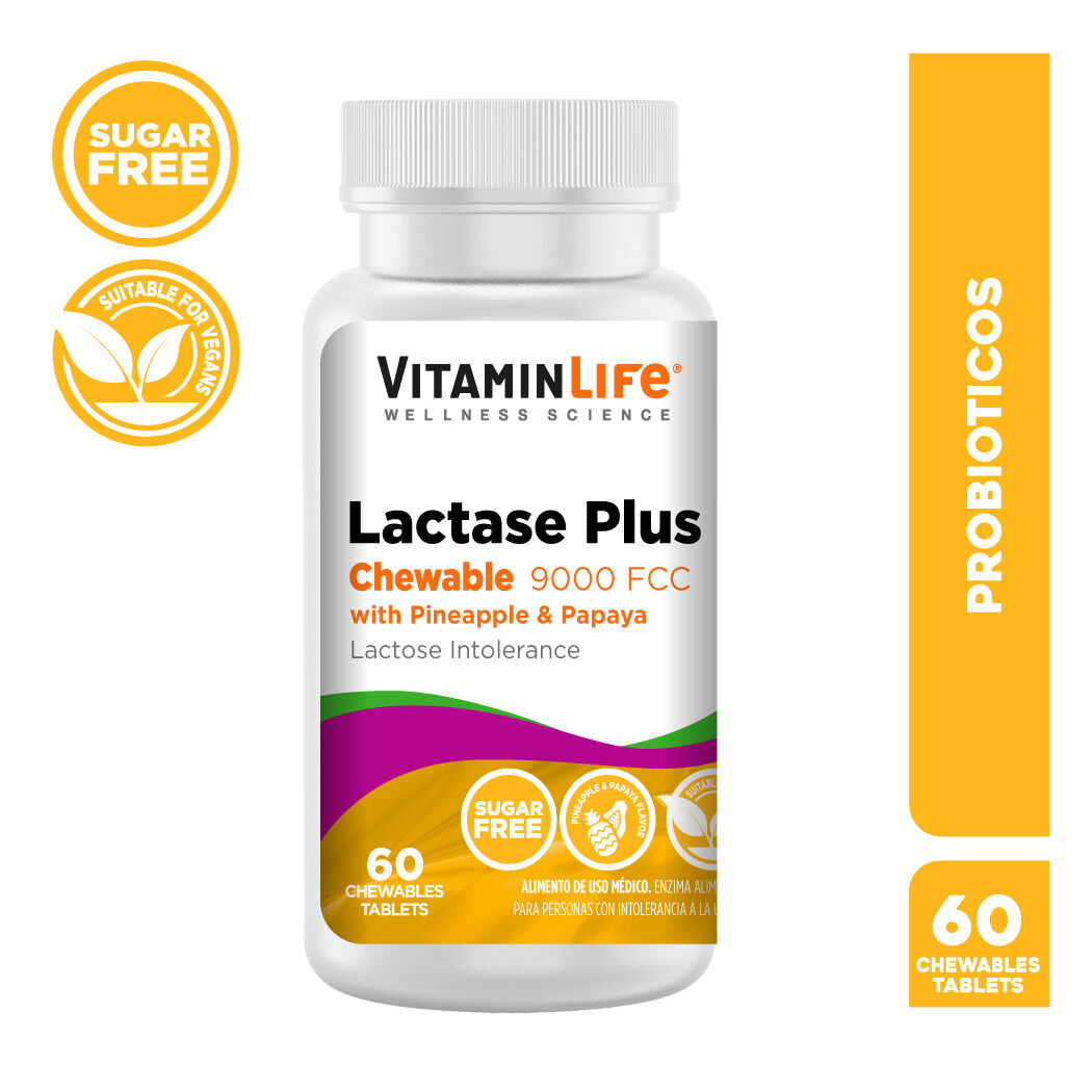 Lactasa Piña y Papaya 60 Comprimidos Masticables