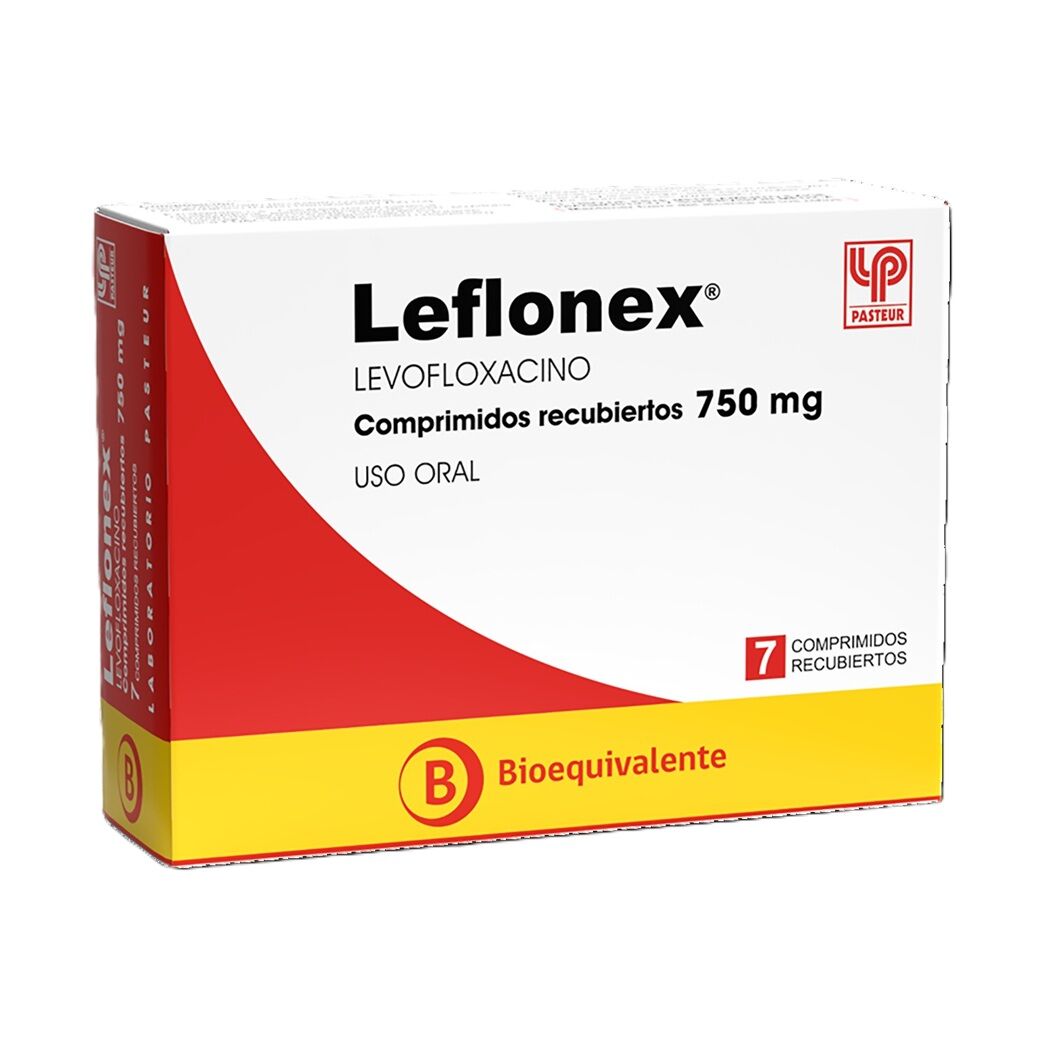 Leflonex (B) Levofloxacino 750mg 7 Comprimidos Recubiertos