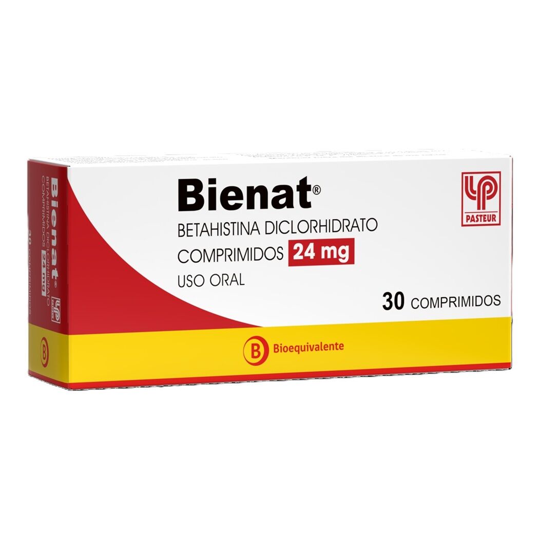 Bienat (B) Betahistina 24mg 30 Comprimidos