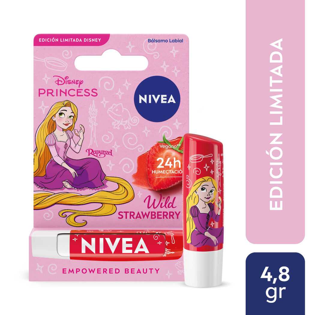 NIVEA Bálsamo Labial Edición Limitada Princesas Disney Rapunzel 4.8g