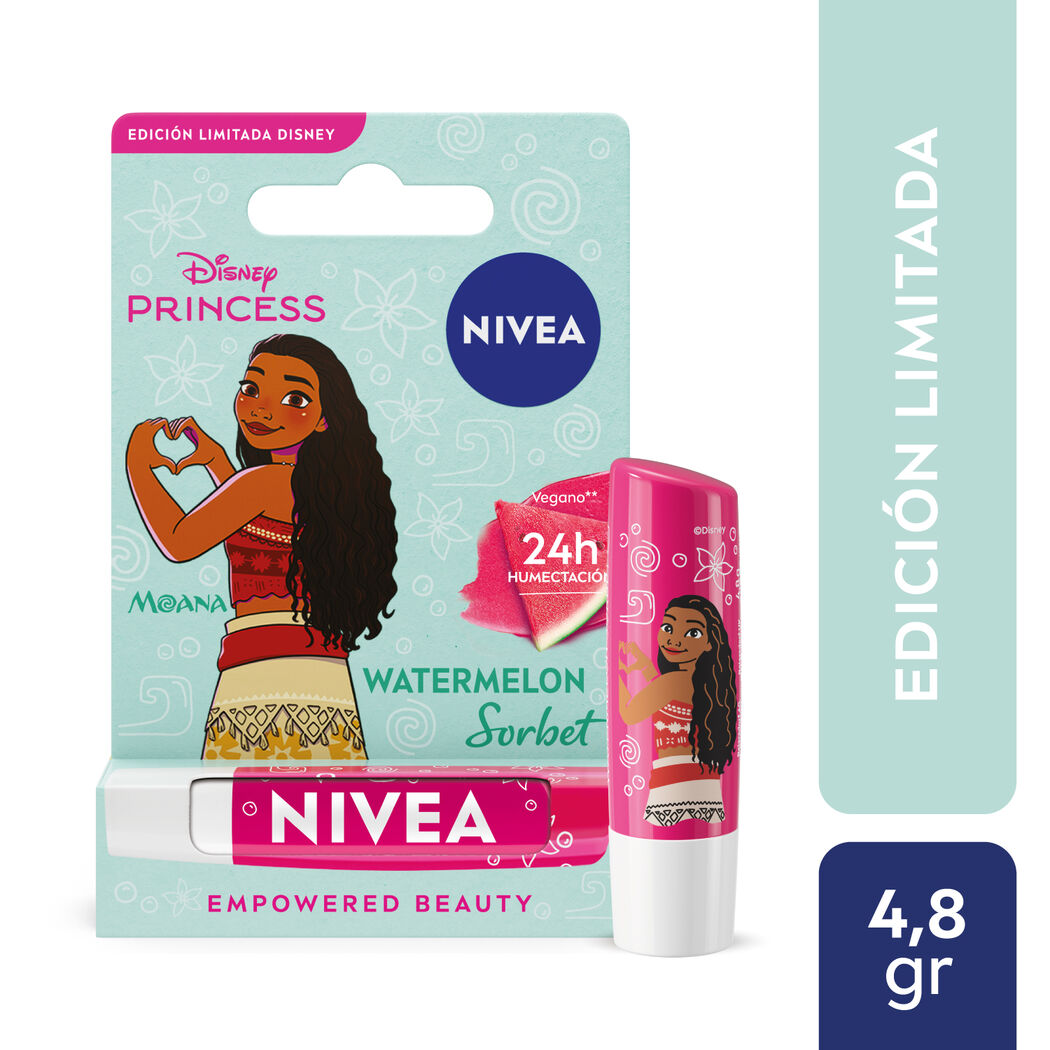 NIVEA Bálsamo Labial Edición Limitada Princesas Disney Moana 4.8g