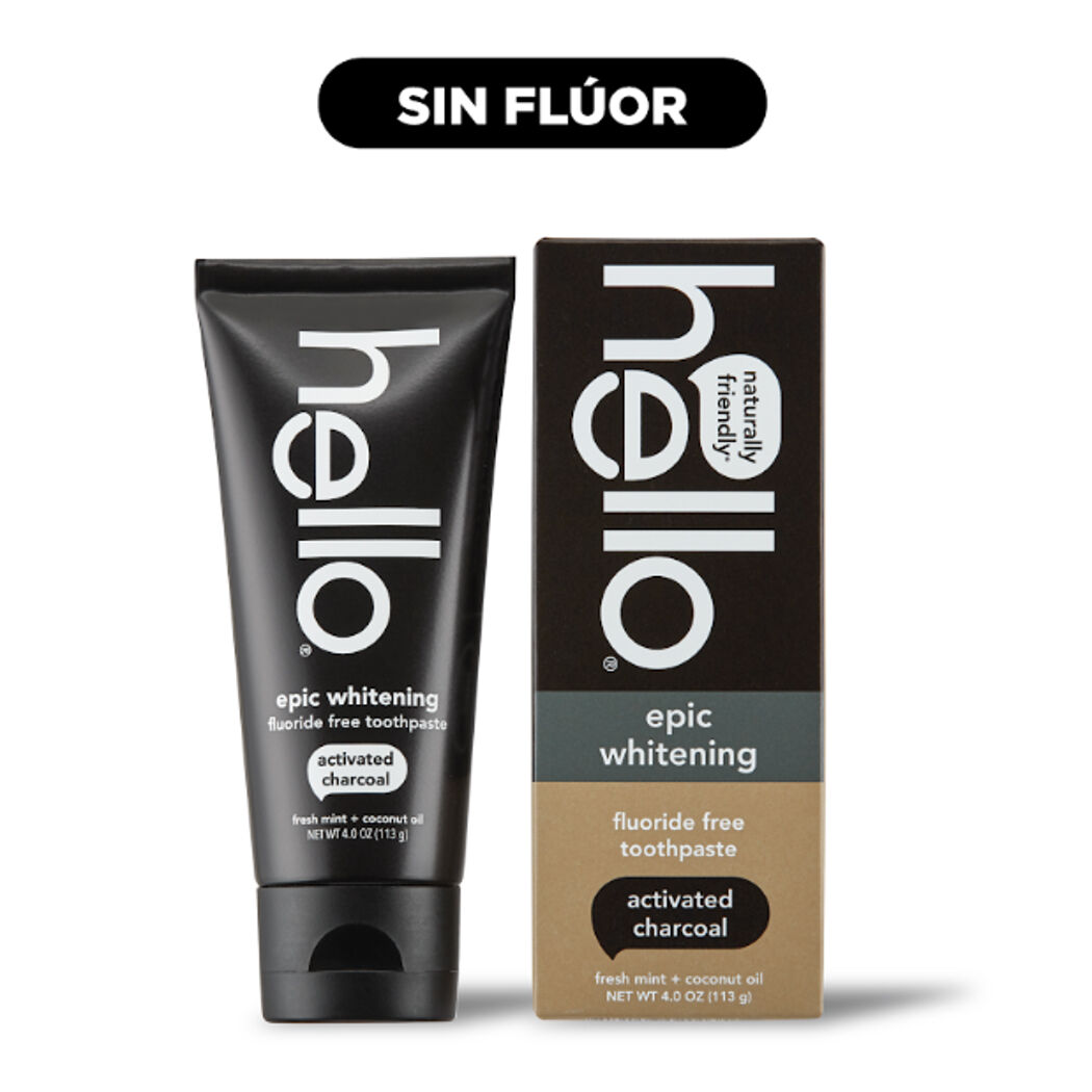 Pasta de Dientes Hello Carbón Activado