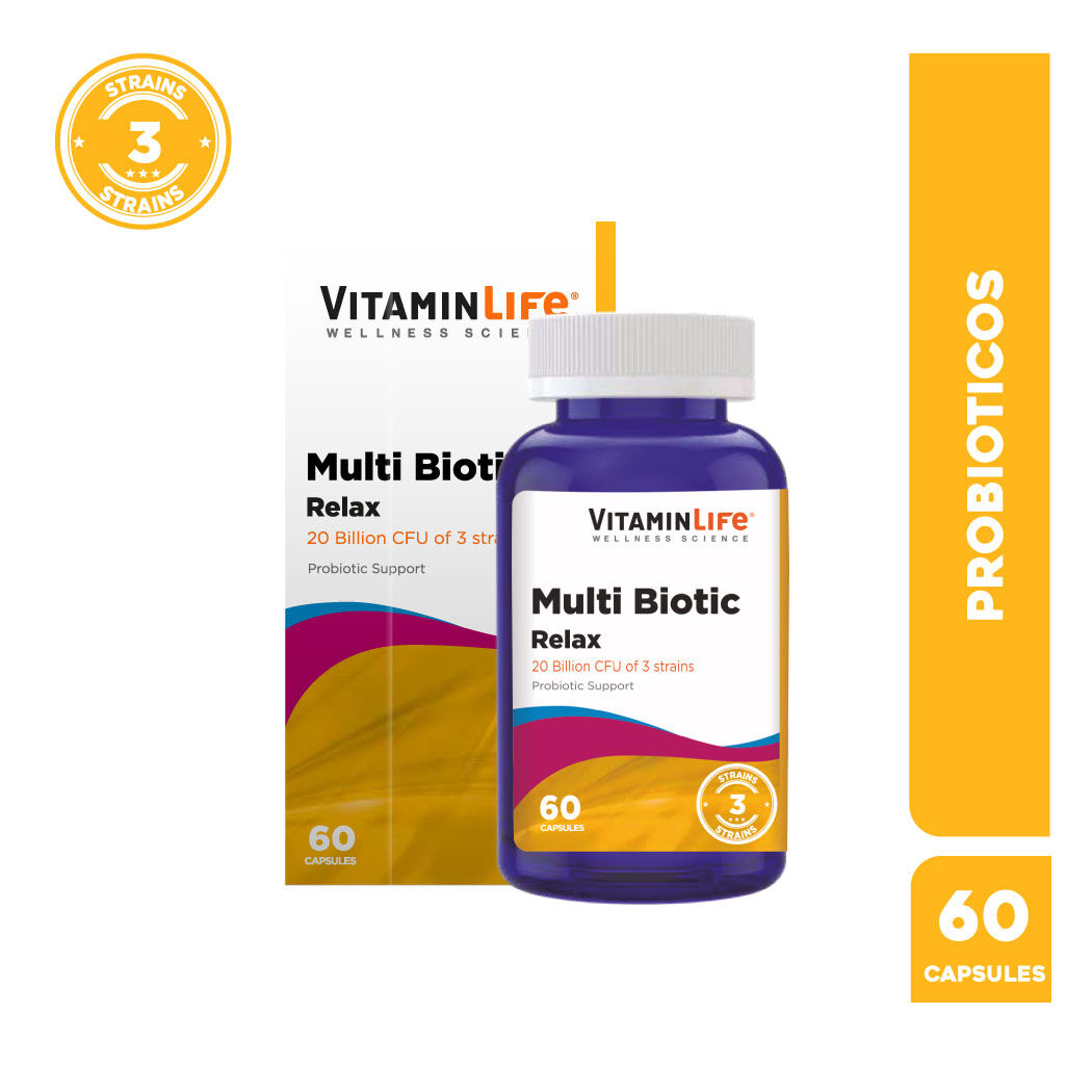 VitaminLife Multibiotic Relax 60 Cápsulas