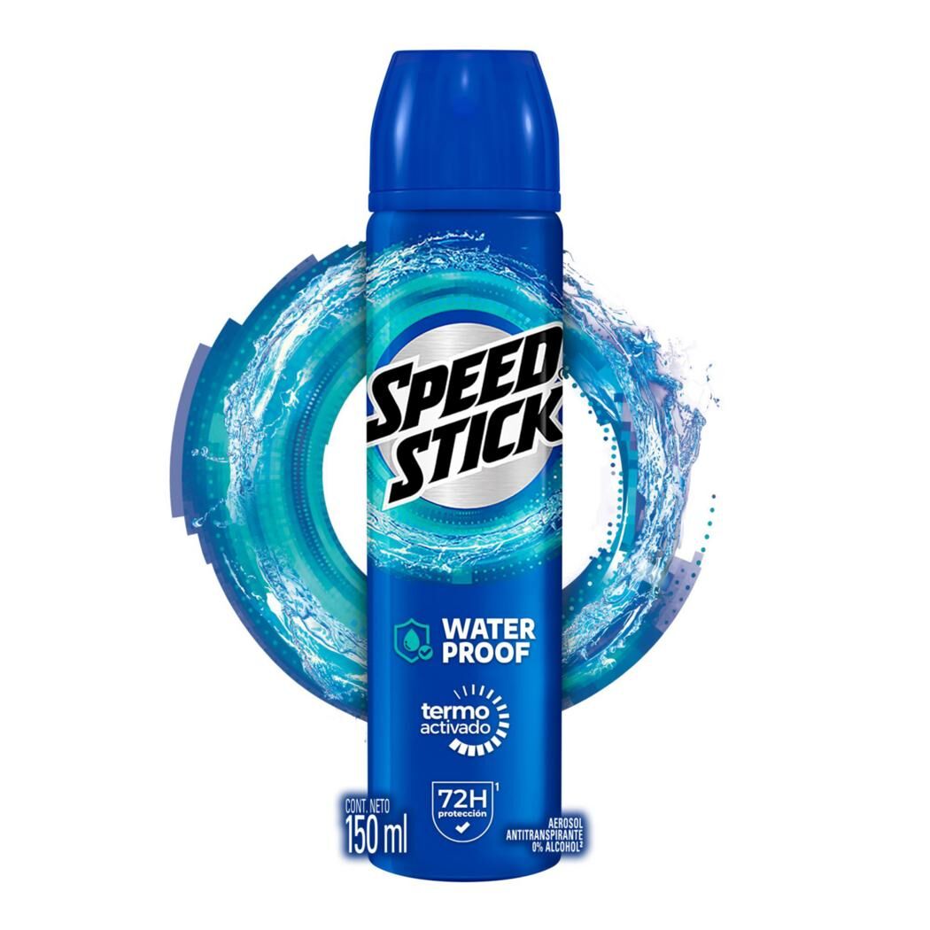 Desodorante Antitranspirante en Spray Speed Stick Waterproof Fresh 91g