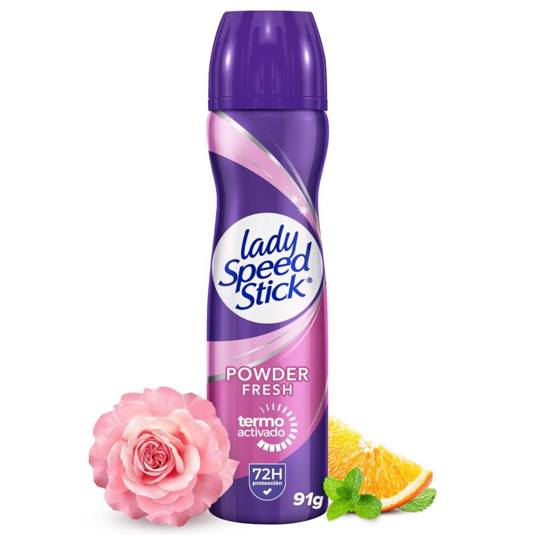 Desodorante En Spray Lady Speed Stick Powder Fresh 24/7 91g