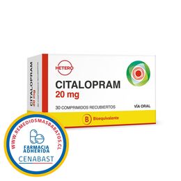 Citalopram (B) 20mg 30 Comprimidos Recubiertos - Cenabast
