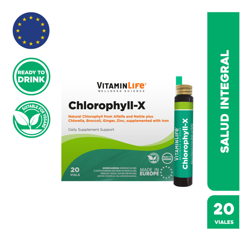 VitaminLife Suplemento Alimenticio Chlorophyll-X 20 Viales