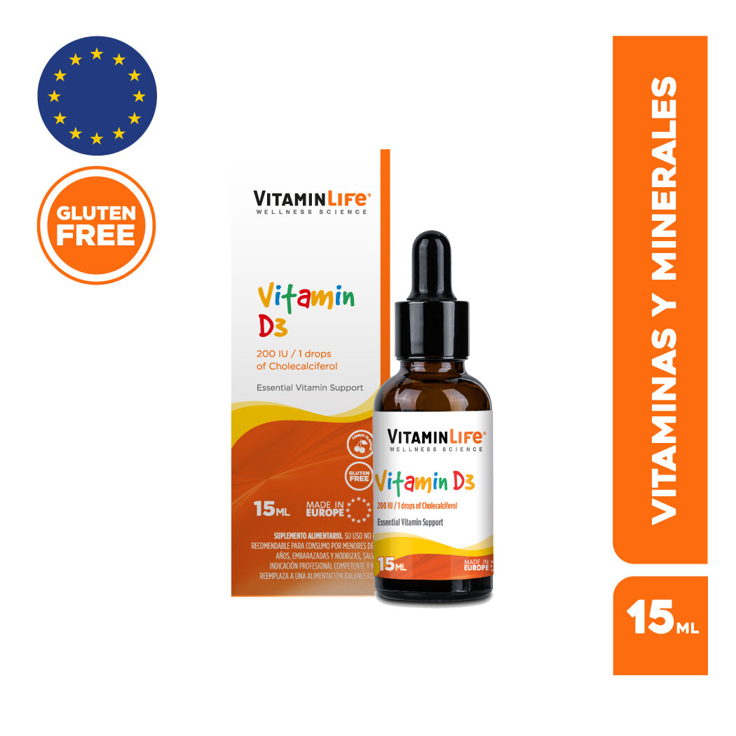 VitaminLife Vitamina D 200UI 15ml