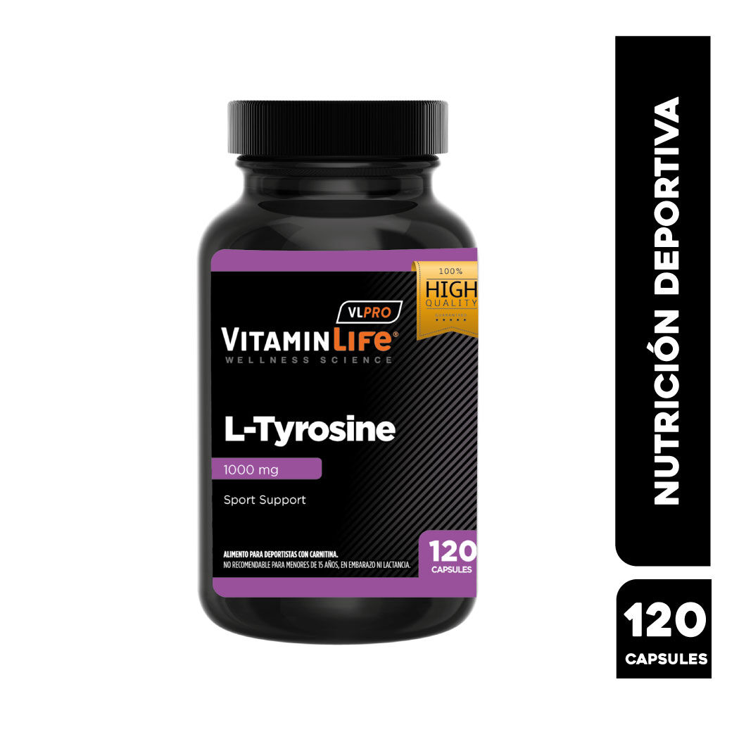 VitaminLife L-Tyrosine 1000mg 120 Cápsulas