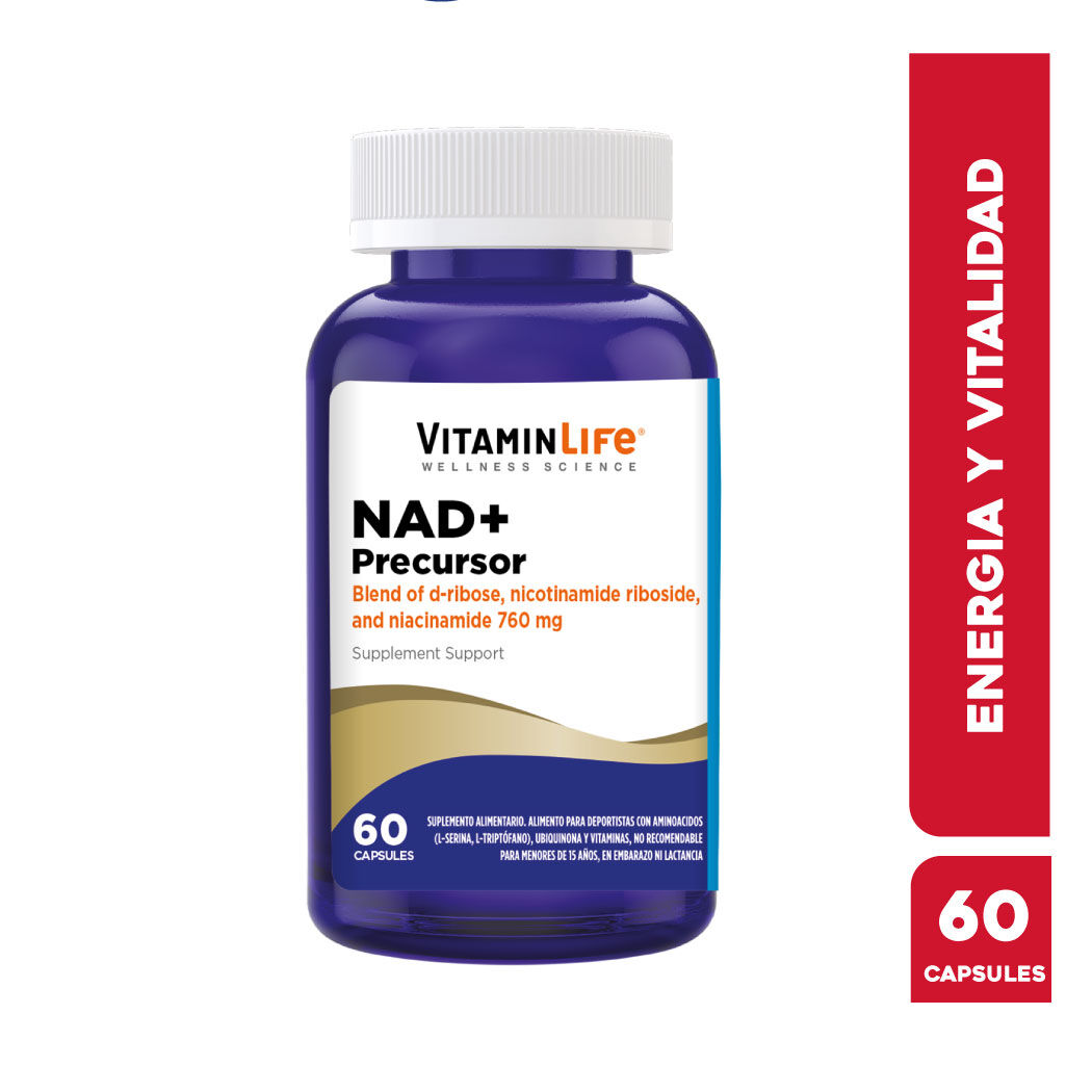 VitaminLife Nad+ Precursor 60 Cápsulas