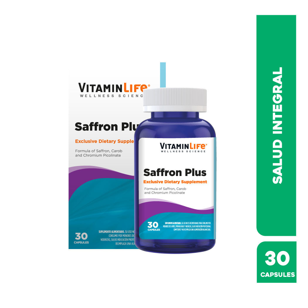 VitaminLife Suplemento Alimentario Saffron Plus 30 Cápsulas
