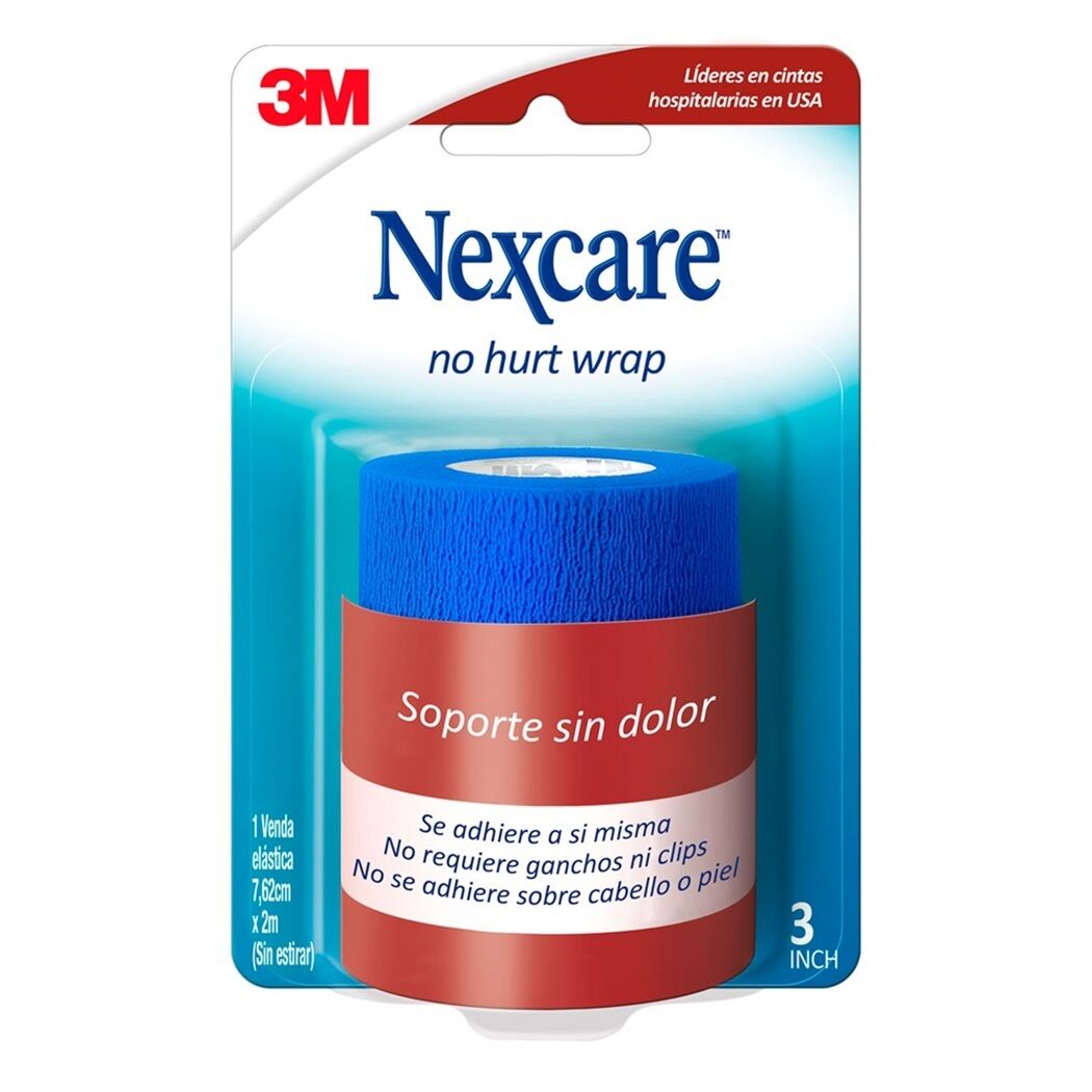 Venda Coban Nexcare Nohurt Wrap Blue