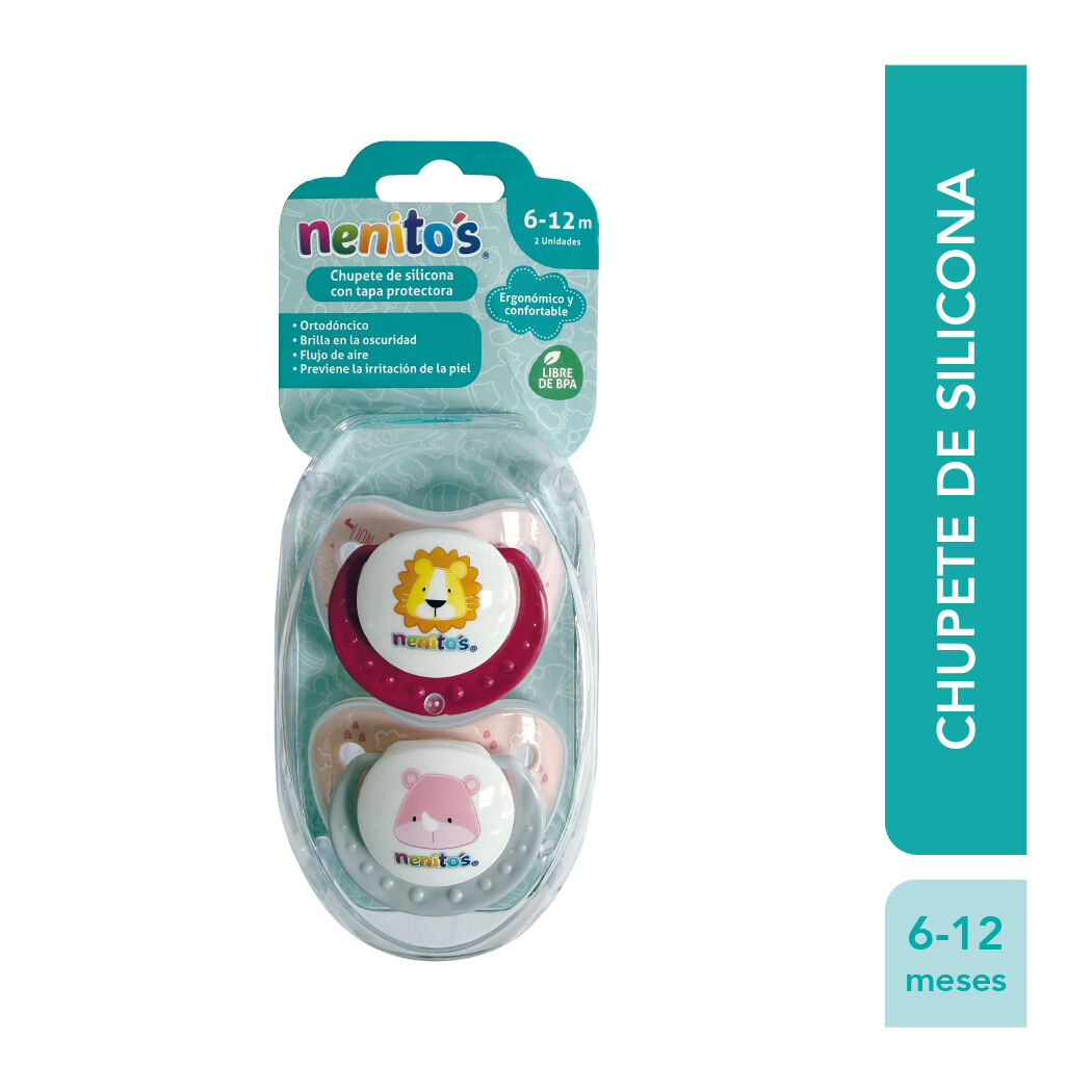 Nenitos Chupetes Rosados 2 Unidades